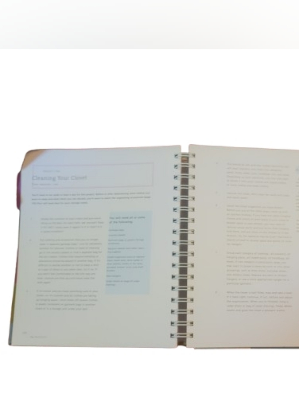 Home Organizing Workbook Declutter Guide Storage Organization Planner Book - Picture 5 of 5